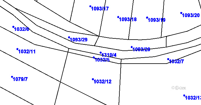 Parcela st. 1310/4 v KÚ Novosedly u Strakonic, Katastrální mapa