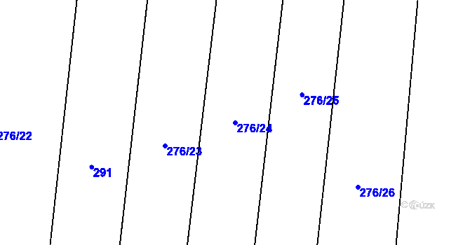 Parcela st. 276/24 v KÚ Novosedly u Strakonic, Katastrální mapa