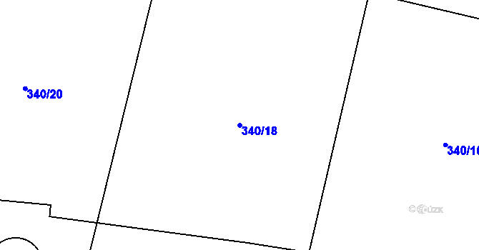 Parcela st. 340/18 v KÚ Novosedly u Strakonic, Katastrální mapa