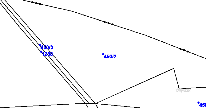 Parcela st. 450/2 v KÚ Novosedly u Strakonic, Katastrální mapa