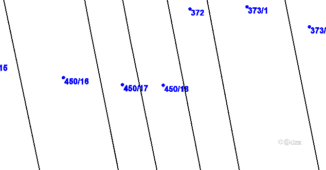 Parcela st. 450/18 v KÚ Novosedly u Strakonic, Katastrální mapa