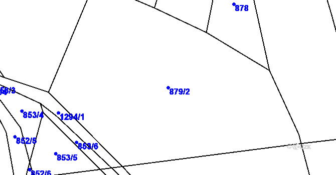 Parcela st. 879/2 v KÚ Novosedly u Strakonic, Katastrální mapa