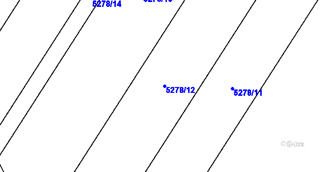 Parcela st. 5278/12 v KÚ Novosedly na Moravě, Katastrální mapa