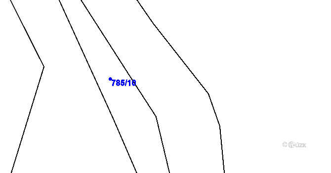 Parcela st. 787/19 v KÚ Kolence, Katastrální mapa