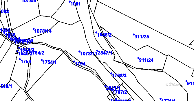 Parcela st. 2847/1 v KÚ Novosedly nad Nežárkou, Katastrální mapa