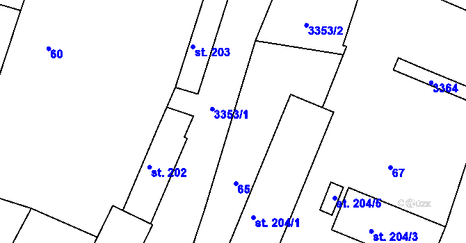 Parcela st. 66 v KÚ Novosedly nad Nežárkou, Katastrální mapa