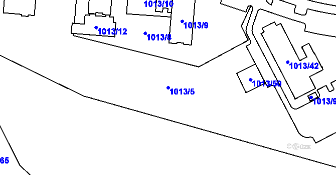 Parcela st. 1013/5 v KÚ Nový Bohumín, Katastrální mapa