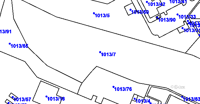 Parcela st. 1013/7 v KÚ Nový Bohumín, Katastrální mapa