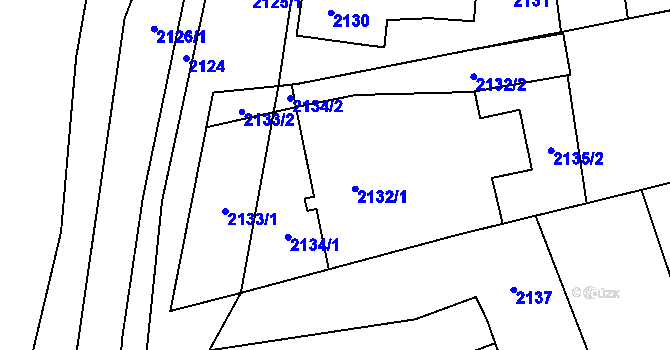 Parcela st. 2132 v KÚ Nový Bohumín, Katastrální mapa