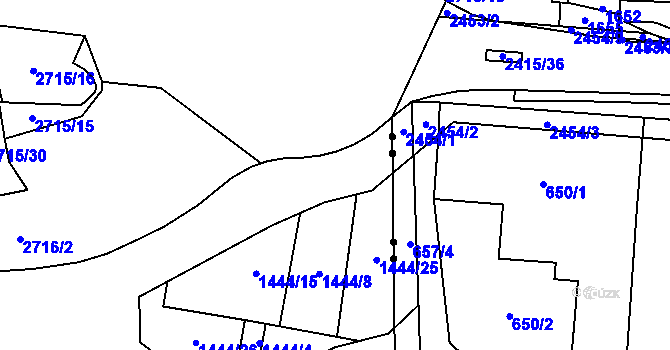 Parcela st. 2715/5 v KÚ Nový Bohumín, Katastrální mapa
