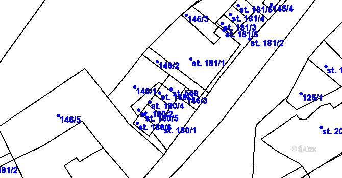 Parcela st. 569 v KÚ Nový Knín, Katastrální mapa
