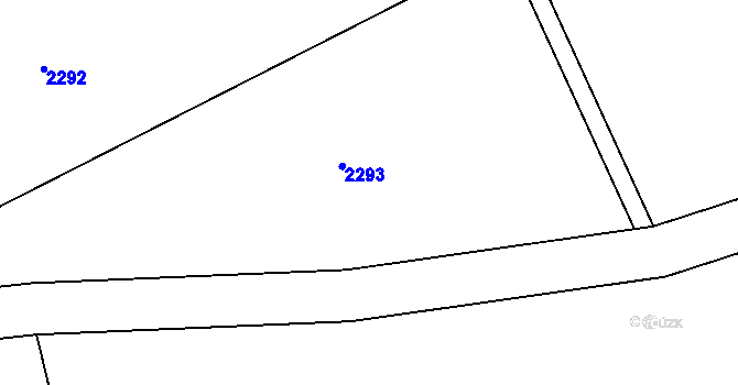 Parcela st. 2022/16 v KÚ Pařezov, Katastrální mapa