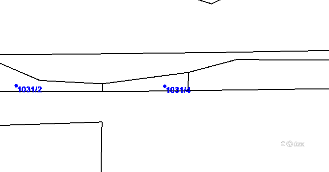 Parcela st. 1031/4 v KÚ Otov u Nového Kramolína, Katastrální mapa