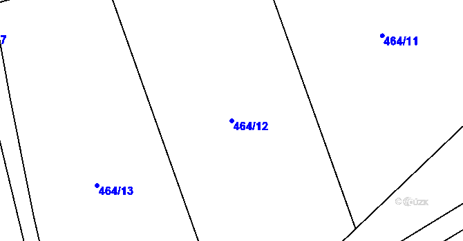 Parcela st. 464/12 v KÚ Vlkanov u Nového Kramolína, Katastrální mapa
