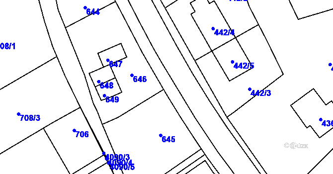 Parcela st. 4123/14 v KÚ Nový Malín, Katastrální mapa
