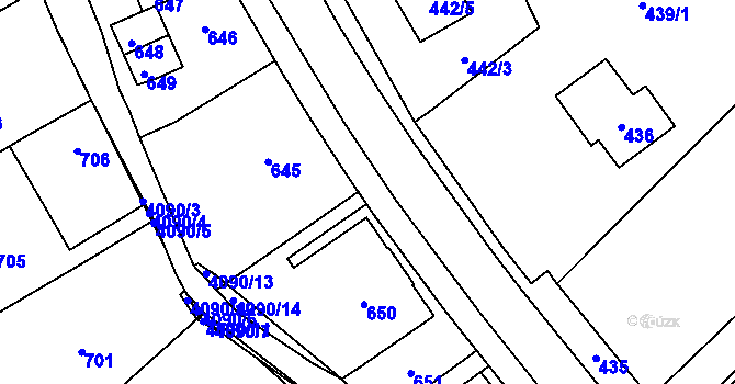 Parcela st. 4123/13 v KÚ Nový Malín, Katastrální mapa