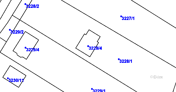 Parcela st. 3228/4 v KÚ Nový Malín, Katastrální mapa