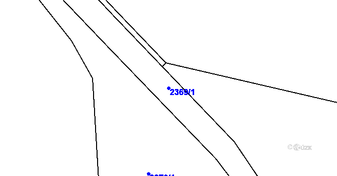 Parcela st. 2369/1 v KÚ Nový Přerov, Katastrální mapa