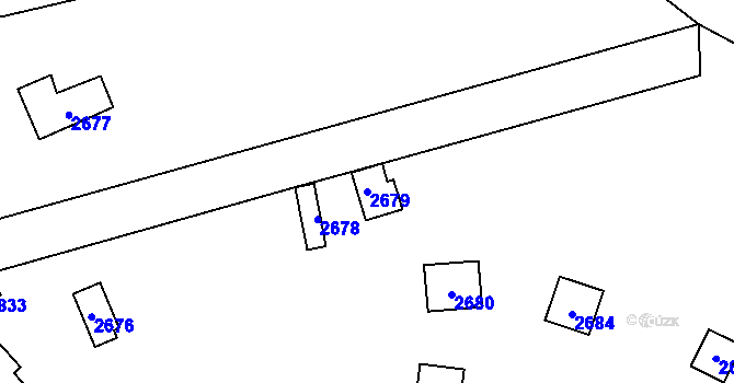 Parcela st. 2679 v KÚ Káraný, Katastrální mapa