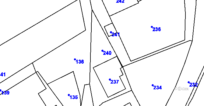 Parcela st. 7/1 v KÚ Nyklovice, Katastrální mapa