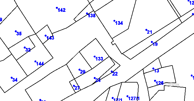 Parcela st. 14 v KÚ Nyklovice, Katastrální mapa