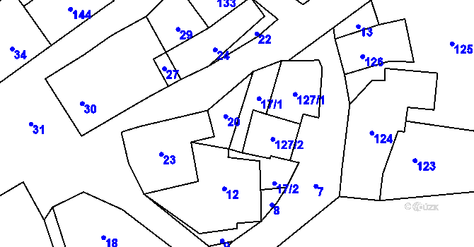 Parcela st. 491/8 v KÚ Nyklovice, Katastrální mapa