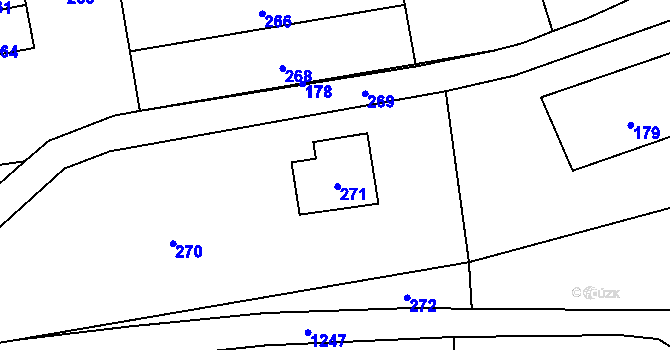 Parcela st. 123 v KÚ Nyklovice, Katastrální mapa