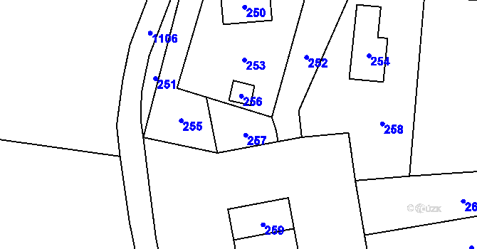Parcela st. 215/18 v KÚ Nyklovice, Katastrální mapa