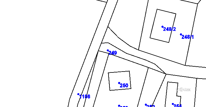 Parcela st. 215/24 v KÚ Nyklovice, Katastrální mapa