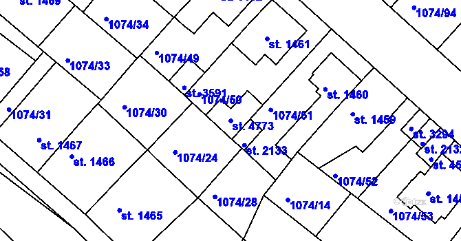Parcela st. 4773 v KÚ Nymburk, Katastrální mapa