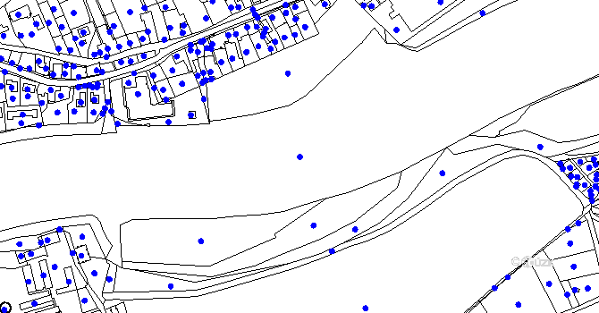 Parcela st. 621/6 v KÚ Drahelice, Katastrální mapa