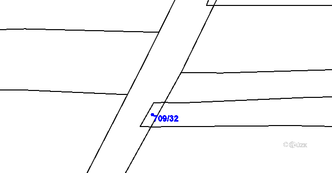 Parcela st. 709/42 v KÚ Planá u Nynic, Katastrální mapa