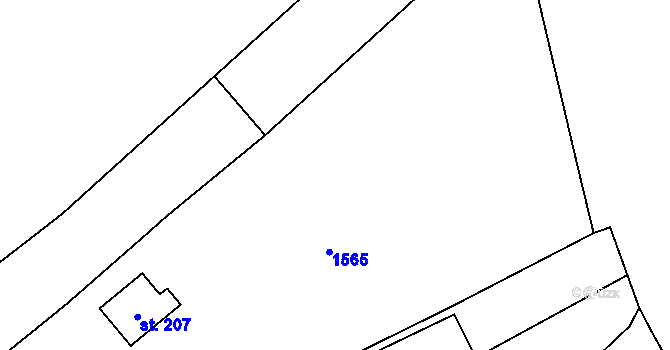 Parcela st. 731/1 v KÚ Hodousice, Katastrální mapa