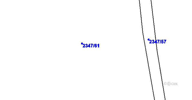 Parcela st. 2347/52 v KÚ Nýřany, Katastrální mapa