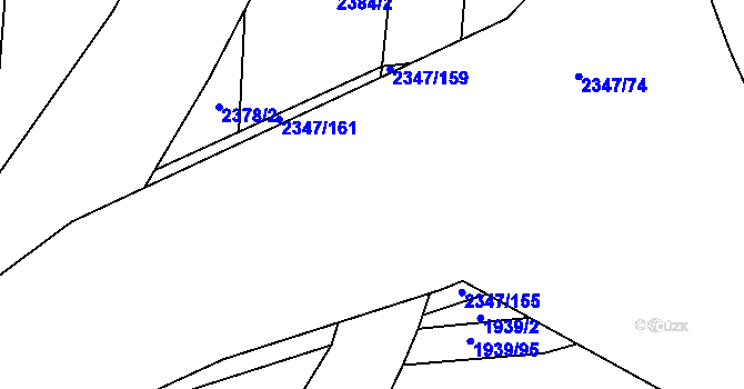 Parcela st. 2347/73 v KÚ Nýřany, Katastrální mapa