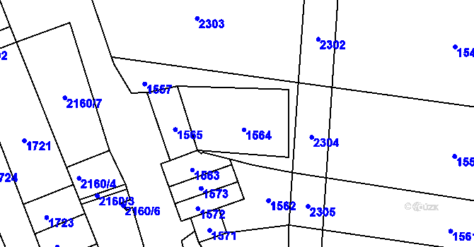 Parcela st. 984/2 v KÚ Oblekovice, Katastrální mapa