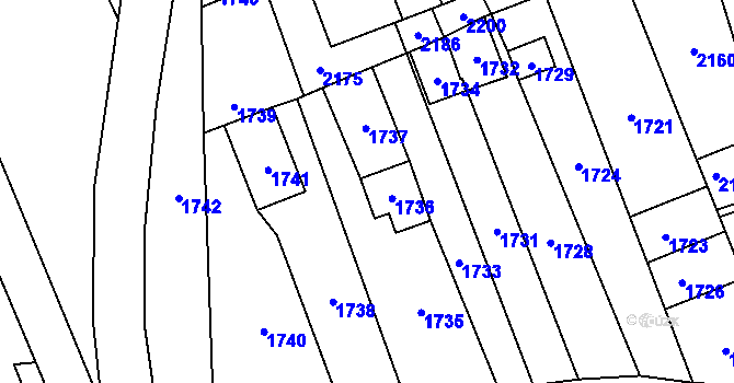 Parcela st. 993/4 v KÚ Oblekovice, Katastrální mapa