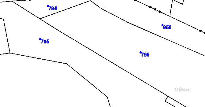 Parcela st. 377/25 v KÚ Obytce, Katastrální mapa