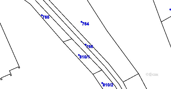 Parcela st. 766 v KÚ Odry, Katastrální mapa