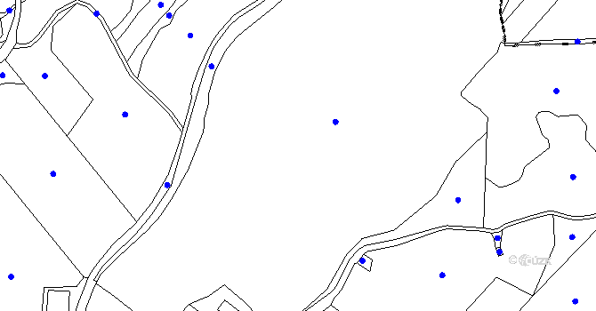 Parcela st. 221/1 v KÚ Křemýž, Katastrální mapa