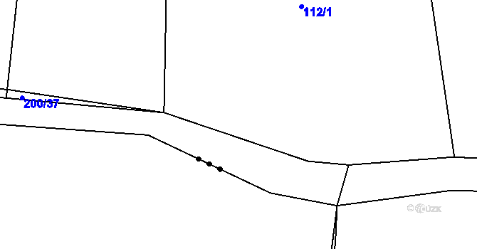 Parcela st. 200/32 v KÚ Ohrazenice u Jinec, Katastrální mapa