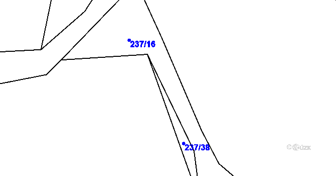 Parcela st. 237/36 v KÚ Ohrazenice u Jinec, Katastrální mapa