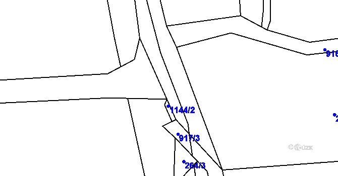 Parcela st. 252/2 v KÚ Ohrazenice u Turnova, Katastrální mapa