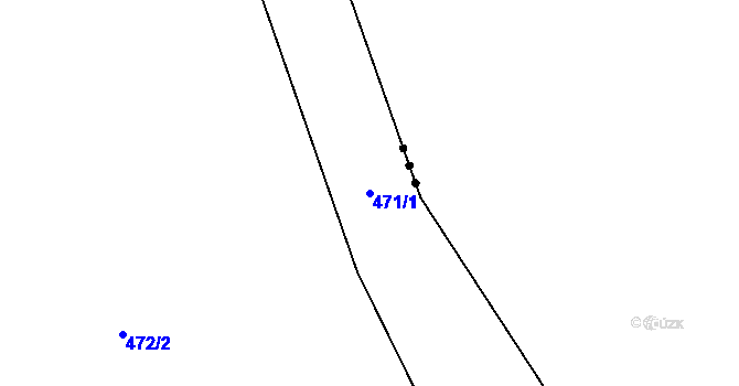 Parcela st. 471/1 v KÚ Ohrazenice u Turnova, Katastrální mapa