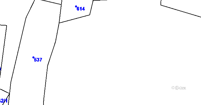 Parcela st. 610/4 v KÚ Ohrazenice u Turnova, Katastrální mapa