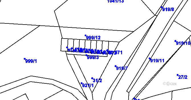 Parcela st. 573 v KÚ Ohrazenice u Turnova, Katastrální mapa