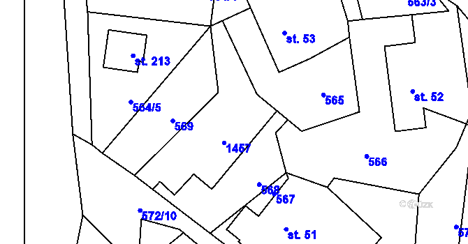 Parcela st. 50 v KÚ Ochoz u Nasavrk, Katastrální mapa