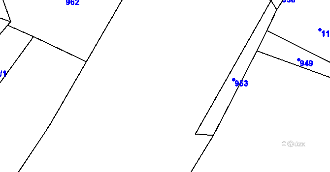 Parcela st. 95/2 v KÚ Ochoz u Nasavrk, Katastrální mapa