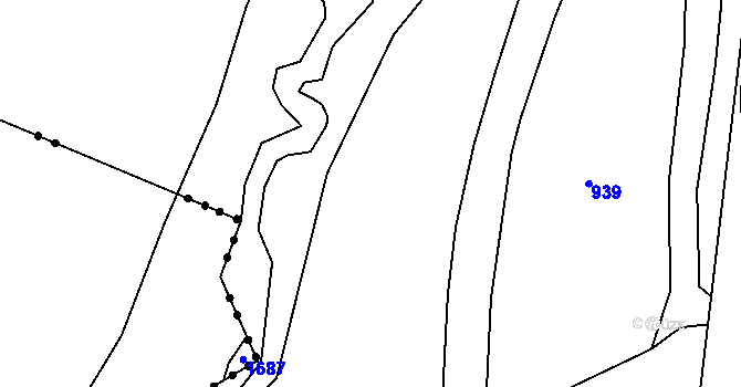 Parcela st. 129/1 v KÚ Ochoz u Nasavrk, Katastrální mapa
