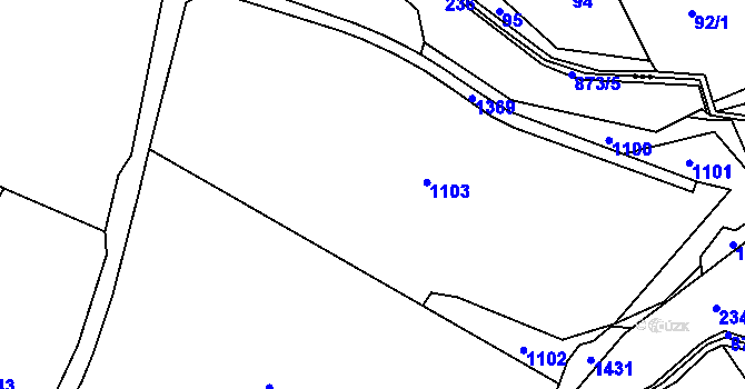 Parcela st. 228/2 v KÚ Ochoz u Nasavrk, Katastrální mapa
